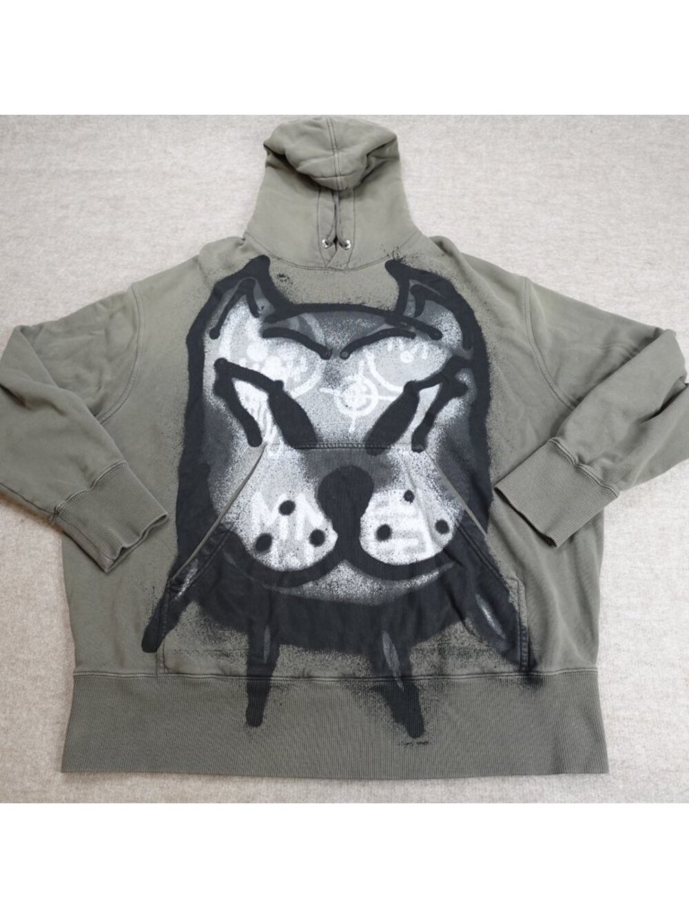 Givenchy  Mens Sweater Small Gray Green Hoodie Chito Oversized Portugal
